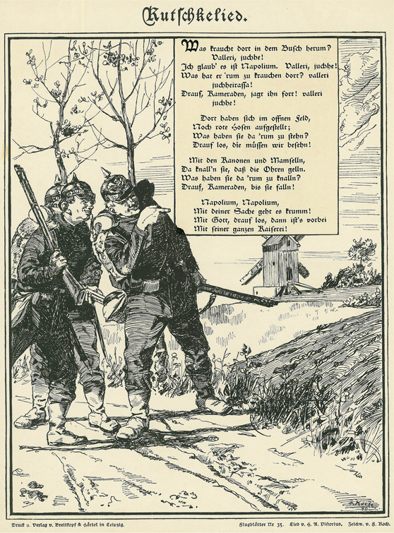 
Abbildung Flugblatt Was kraucht dort in dem Busch herum?